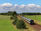 DSB MF 53+MF 27 som IC 429 Kd-Ar. Km 63,4 Fa (Horsens-Hovedgård) 25.06.2024.