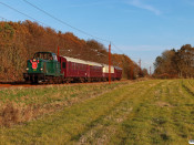 DSB MT 152+CLE 1678+AX 393+BU 3703+CLL 1476 som VP 231010 Vn-Bm. Km 17,0 Lk (Vejen-Brørup) 02.11.2024.