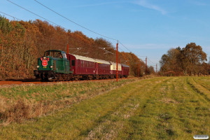 DSB MT 152+CLE 1678+AX 393+BU 3703+CLL 1476 som VP 231010 Vn-Bm. Km 17,0 Lk (Vejen-Brørup) 02.11.2024.